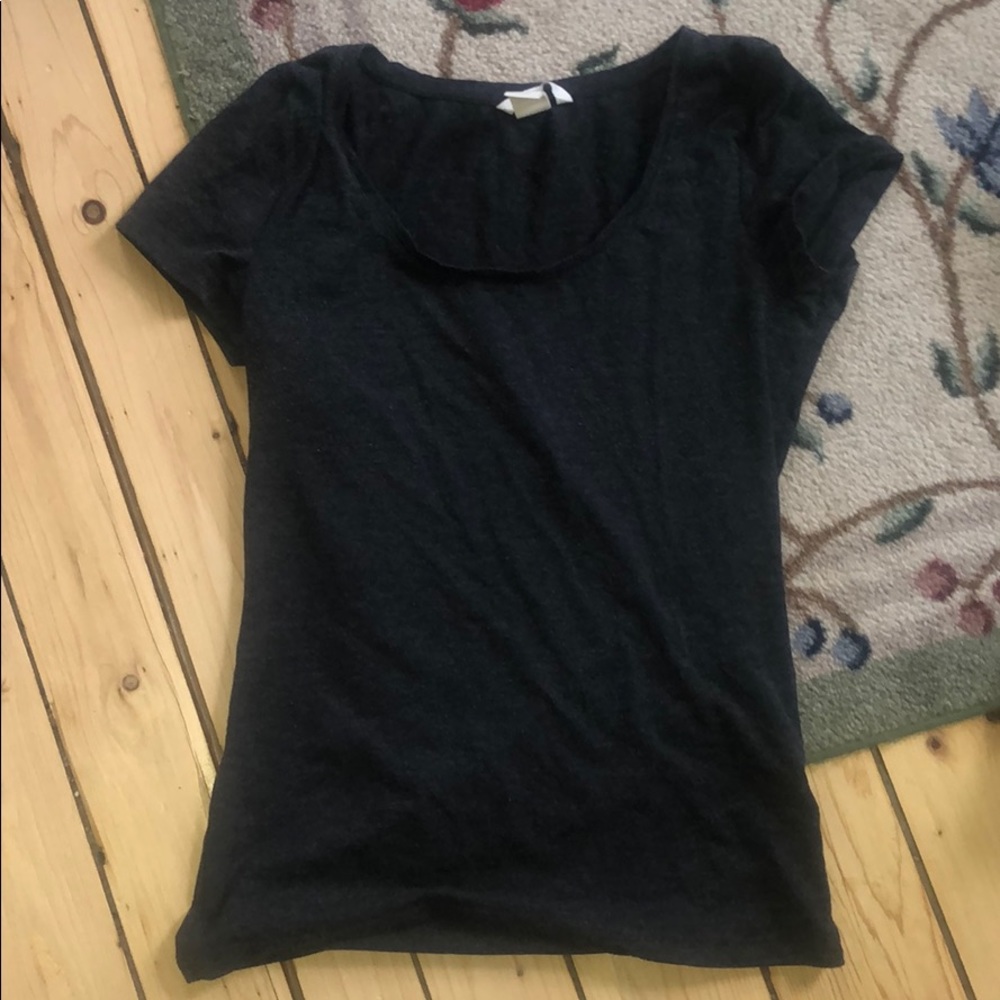 H&M basics fitted scoop neck t-shirt